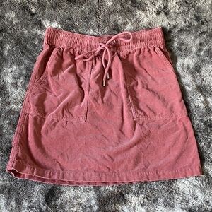 LOFT XS Mauve Corduroy Skirt NWOT